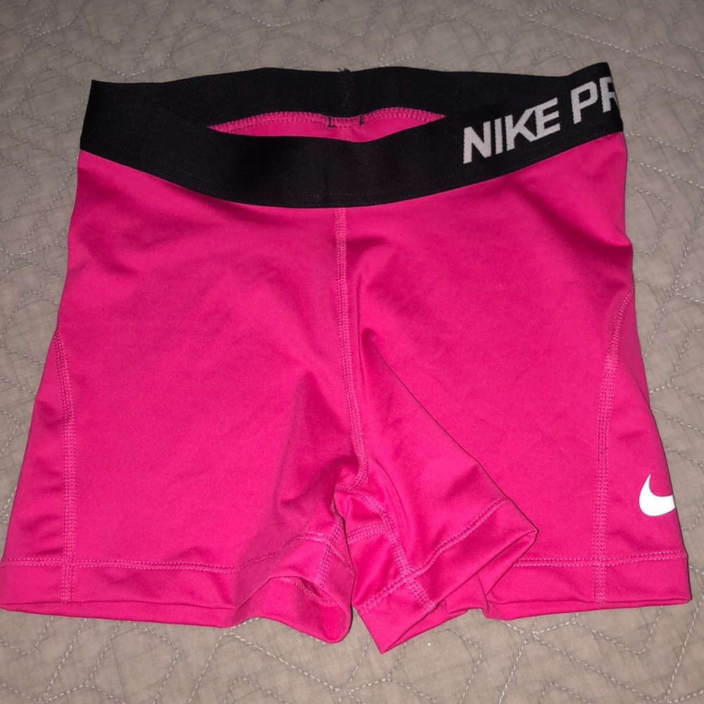 Hot Pink Nike Pro Spandex!!